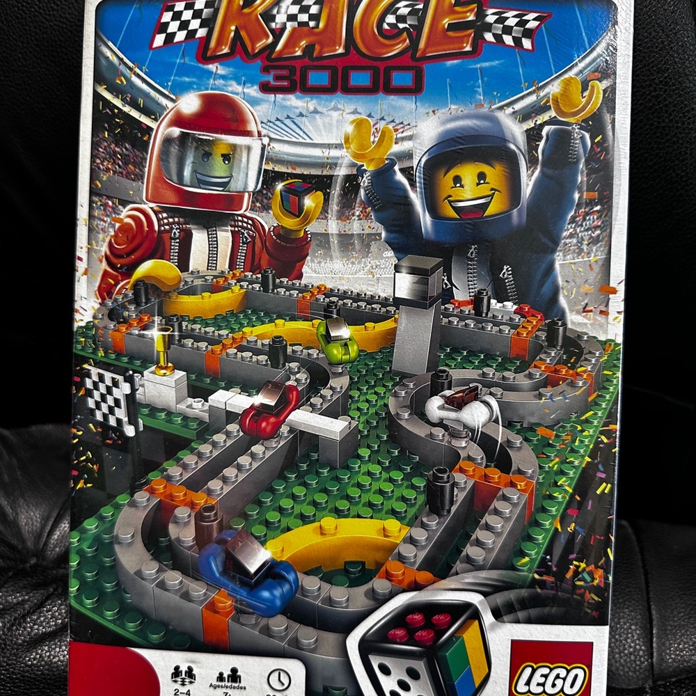 LEGO Race 3000 Set - Red, Blue, Yellow, Green